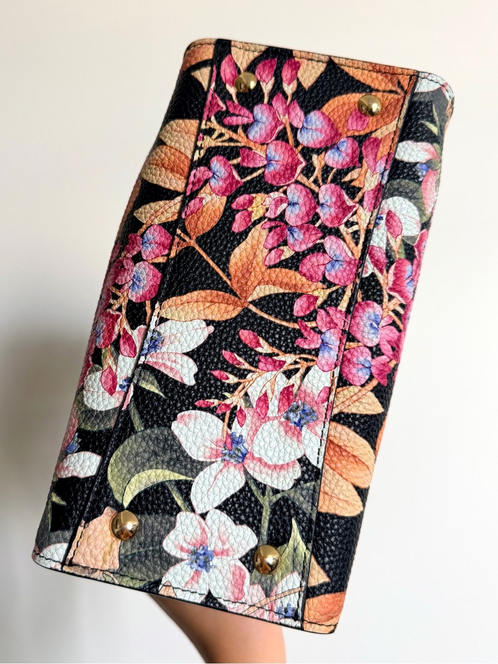 Salvatore Ferragamo Floral Print Leather Small Tote Bag - Picture 6 of 16